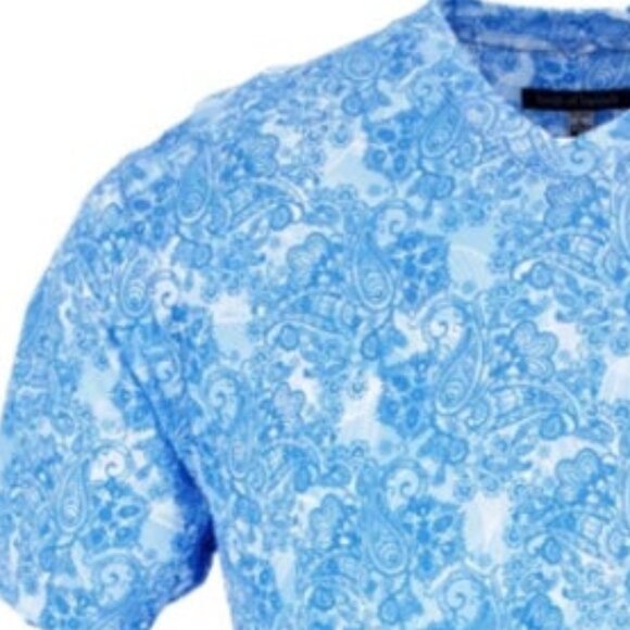 Lords of Harlech NWT -  Paisley Wave Tee - Picture 3 of 3